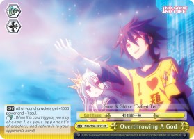 Overthrowing A God (NGL/S58-E019 CR) [No Game No Life] | Cracking-Singles