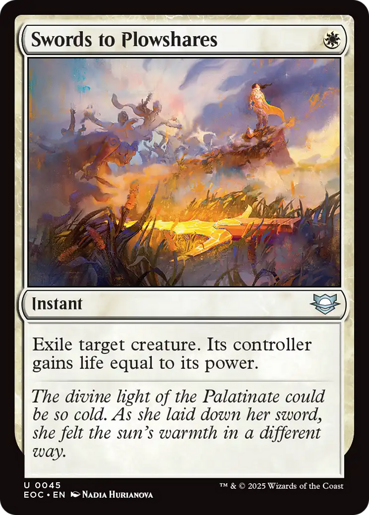 Swords to Plowshares [Edge of Eternities Commander] | Cracking-Singles