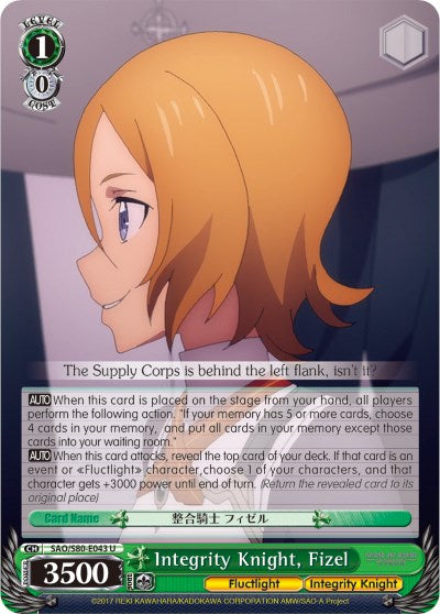 Integrity Knight, Fizel (SAO/S80-E043 U) [Sword Art Online -Alicization- Vol.2] | Cracking-Singles