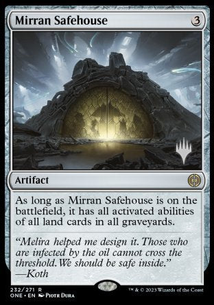 Mirran Safehouse (Promo Pack) [Phyrexia: All Will Be One Promos] | Cracking-Singles