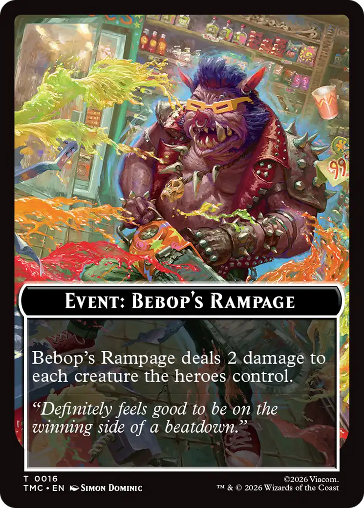 Event: Bebop's Rampage [Teenage Mutant Ninja Turtles Commander Tokens] | Cracking-Singles