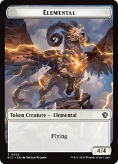 Copy // Elemental (0002) Double-Sided Token [Lorwyn Eclipsed Tokens] | Cracking-Singles