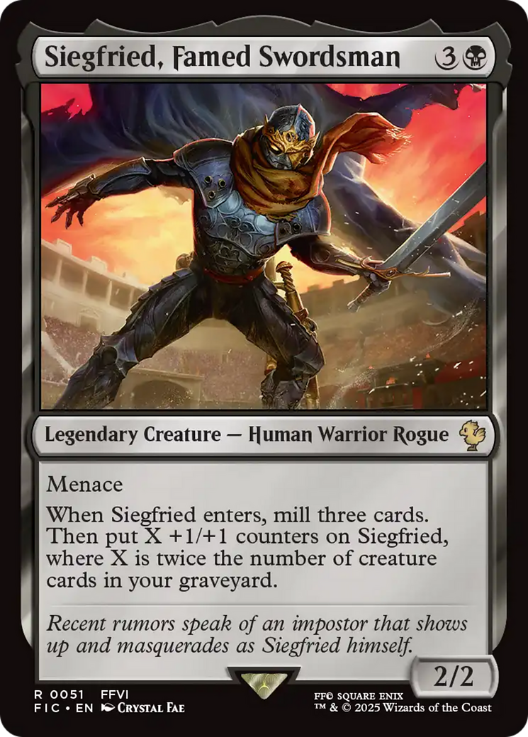 Siegfried, Famed Swordsman [FINAL FANTASY Commander] | Cracking-Singles