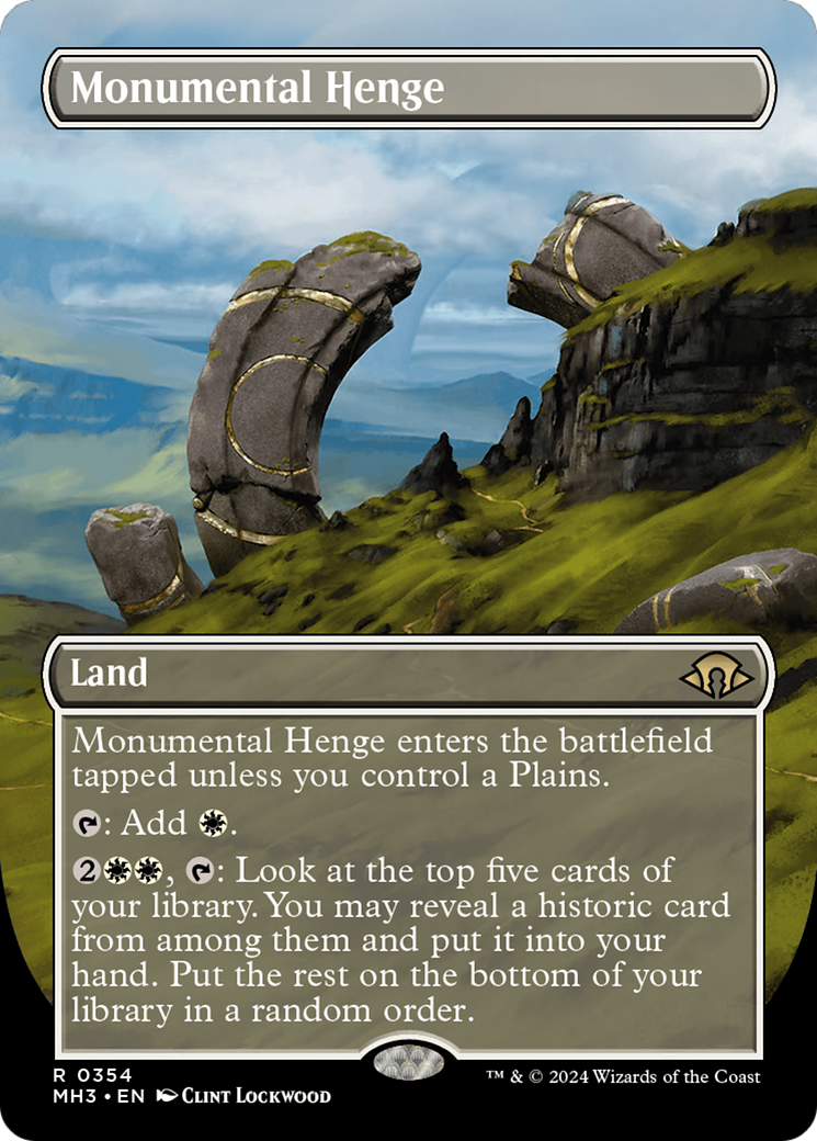 Monumental Henge (Borderless) [Modern Horizons 3] | Cracking-Singles