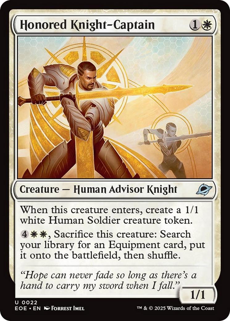 Honored Knight-Captain [Edge of Eternities] | Cracking-Singles