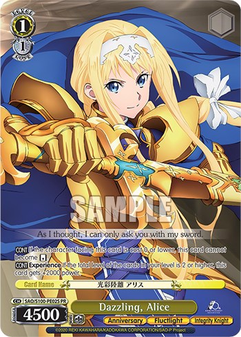 Dazzling, Alice (Foil) [Sword Art Online Animation 10th Anniversary] | Cracking-Singles