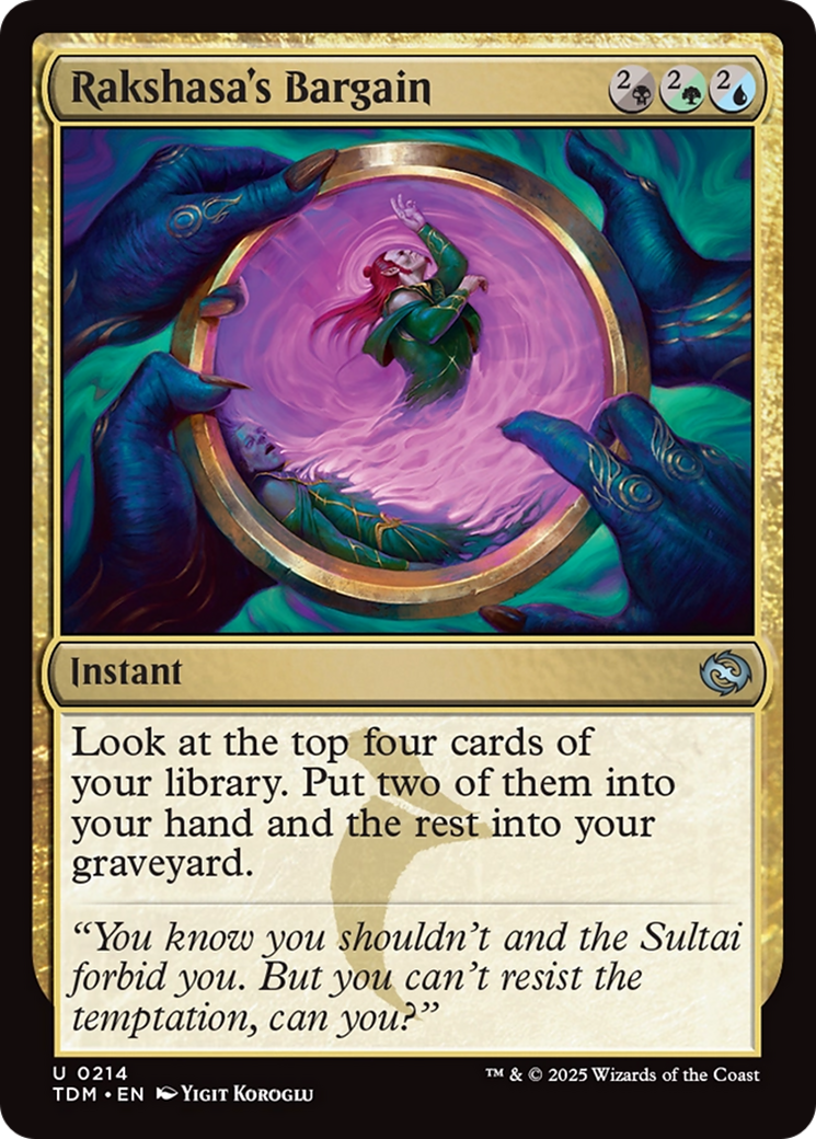Rakshasa's Bargain [Tarkir: Dragonstorm] | Cracking-Singles