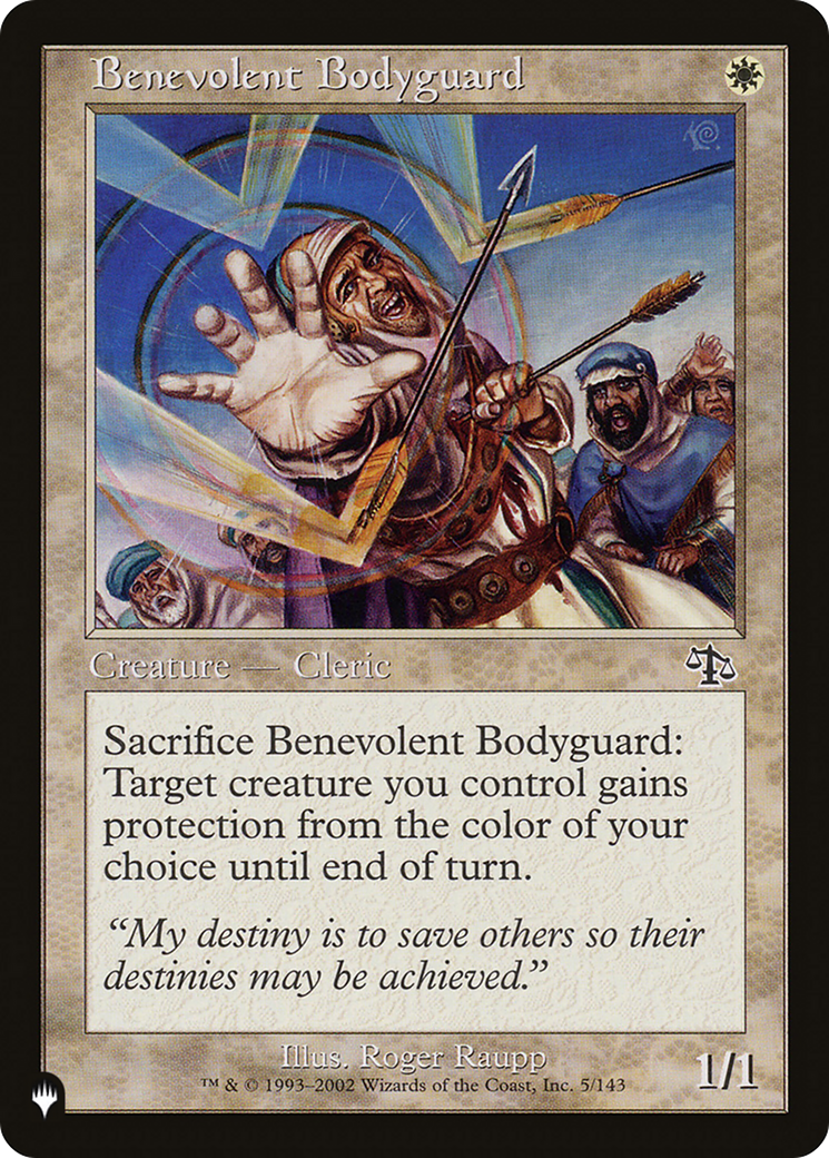 Benevolent Bodyguard [The List] | Cracking-Singles