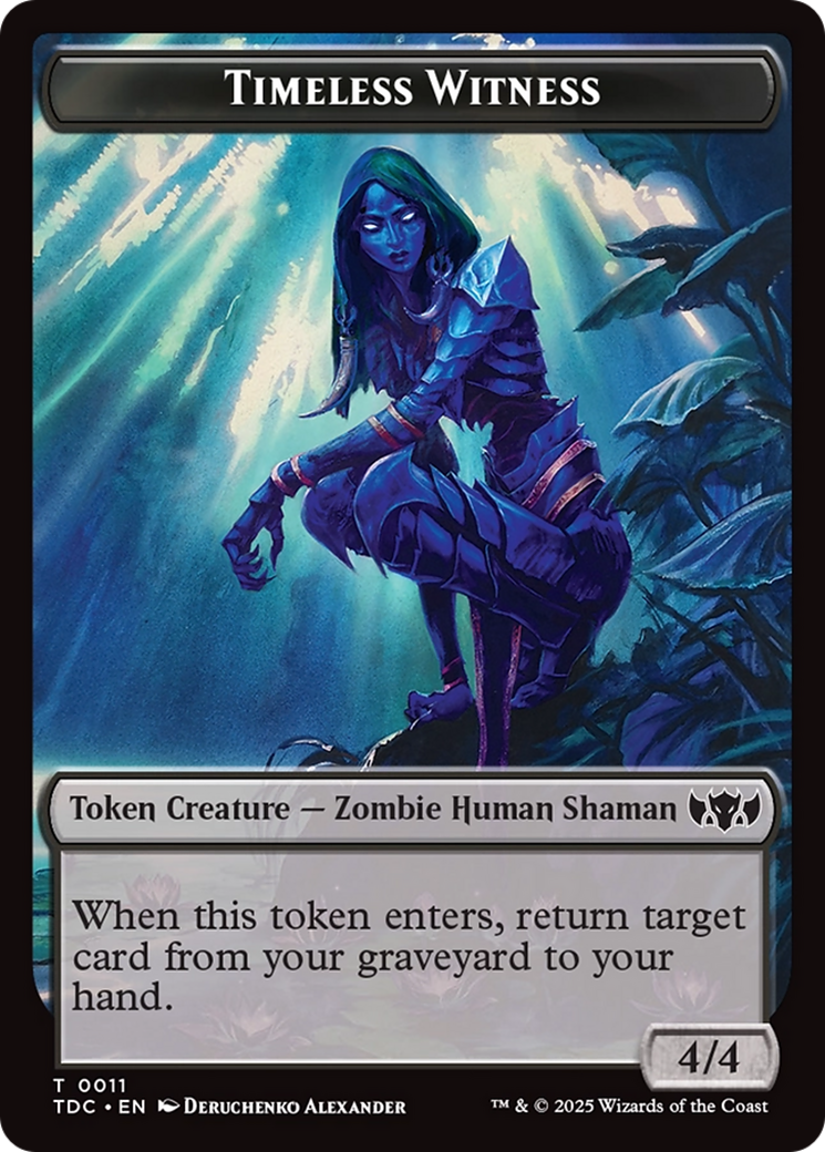 Goat // Timeless Witness Double-Sided Token [Tarkir: Dragonstorm Commander Tokens] | Cracking-Singles