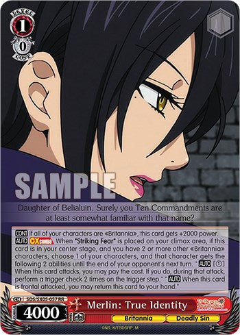 Merlin: True Identity (Foil) [The Seven Deadly Sins: Revival of The Commandments] | Cracking-Singles
