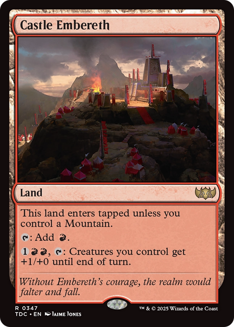 Castle Embereth [Tarkir: Dragonstorm Commander] | Cracking-Singles