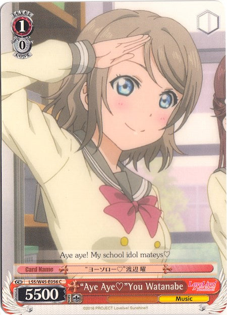 "Aye Aye"You Watanabe (LSS/W45-E056 C) [Love Live! Sunshine!!] | Cracking-Singles