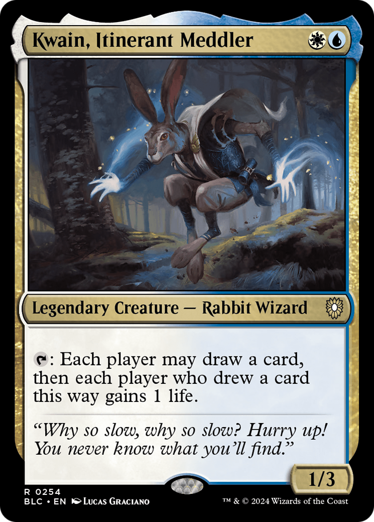 Kwain, Itinerant Meddler [Bloomburrow Commander] | Cracking-Singles
