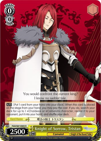 Knight of Sorrow, Tristan (FGO/S87-E005 R) [Fate/Grand Order THE MOVIE Divine Realm of the Round Table: Camelot] | Cracking-Singles