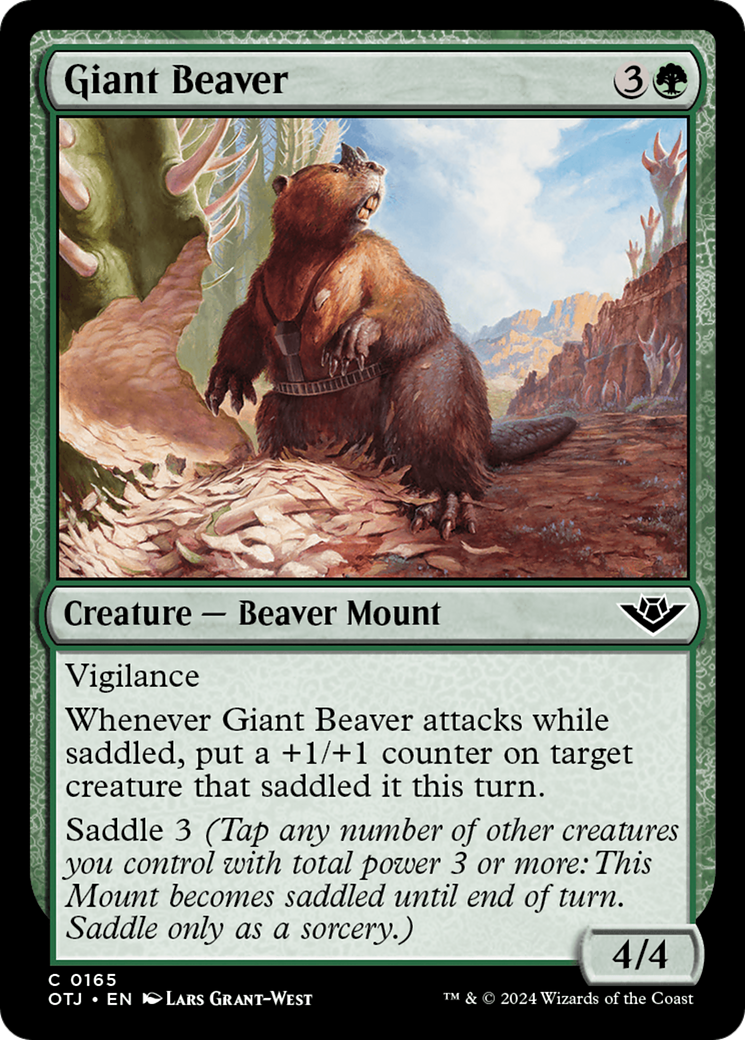 Giant Beaver [Outlaws of Thunder Junction] | Cracking-Singles