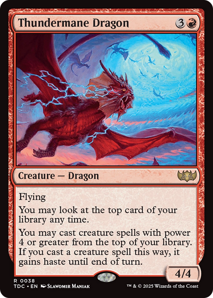 Thundermane Dragon [Tarkir: Dragonstorm Commander] | Cracking-Singles