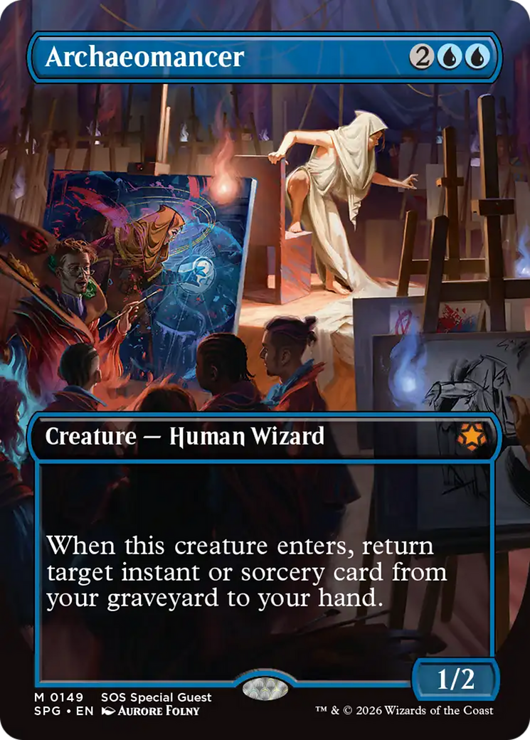 Archaeomancer (Borderless) [Secrets of Strixhaven Special Guests] | Cracking-Singles