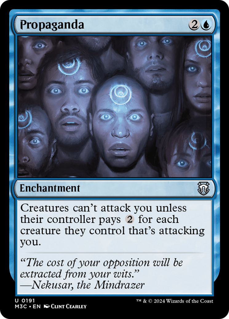 Propaganda (Ripple Foil) [Modern Horizons 3 Commander] | Cracking-Singles