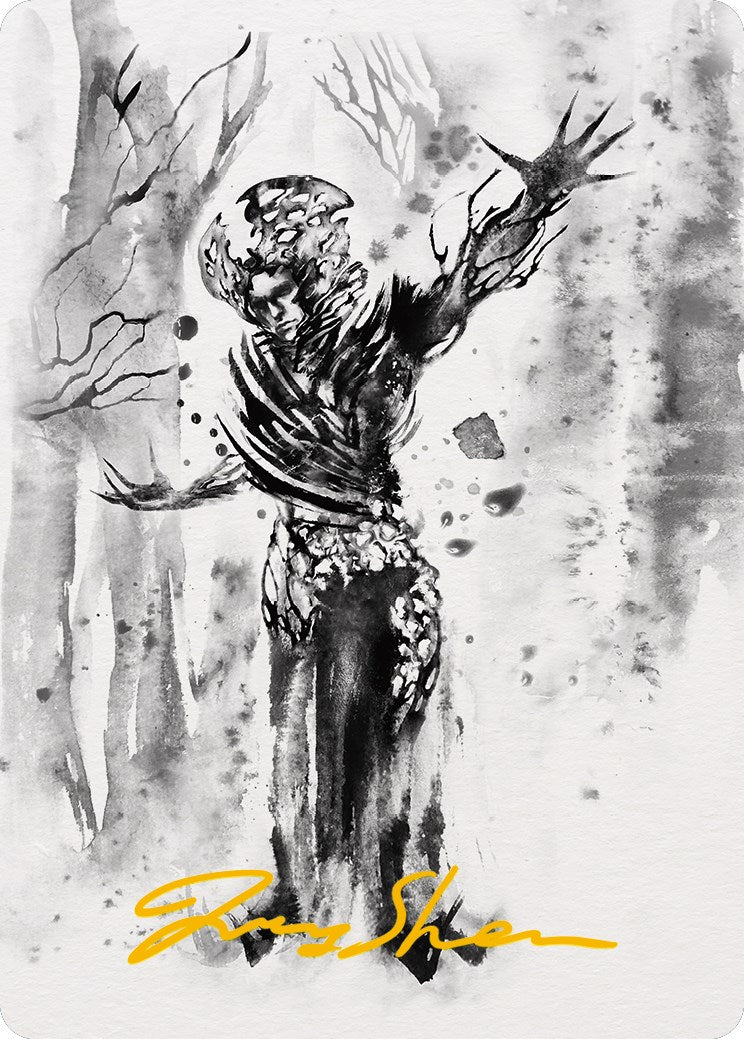 Rustvine Cultivator Art Card (Gold-Stamped Signature) [Phyrexia: All Will Be One Art Series] | Cracking-Singles