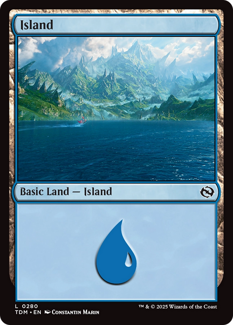 Island (0280) [Tarkir: Dragonstorm] | Cracking-Singles