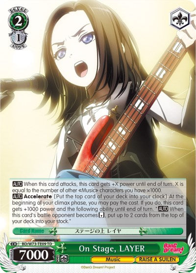 On Stage, LAYER (BD/W73-TE09 TD) [BanG Dream! Vol.2] | Cracking-Singles