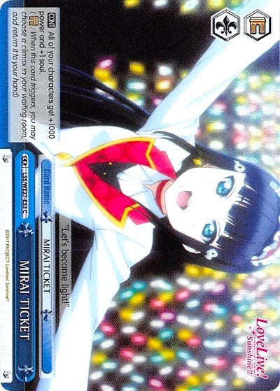 MIRAI TICKET (LSS/WE27-E53 C) (Blue) [Love Live! Sunshine!! Extra Booster] | Cracking-Singles