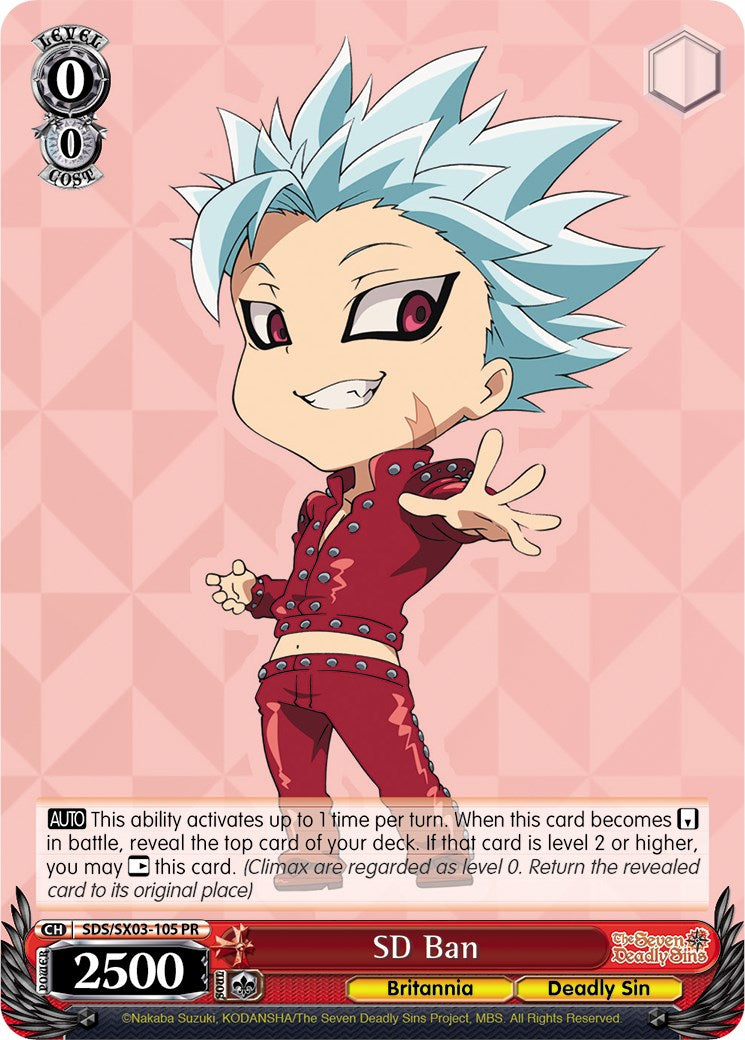 SD Ban (SDS/SX03-105 PR) [The Seven Deadly Sins] | Cracking-Singles