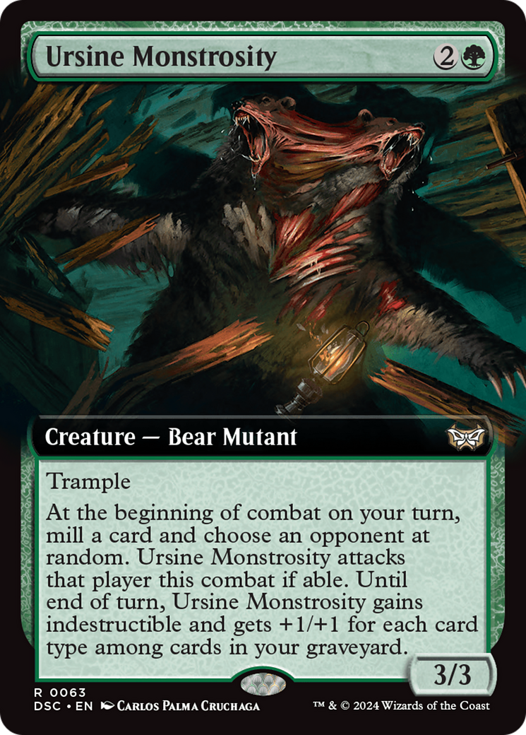 Ursine Monstrosity (Extended Art) [Duskmourn: House of Horror Commander] | Cracking-Singles