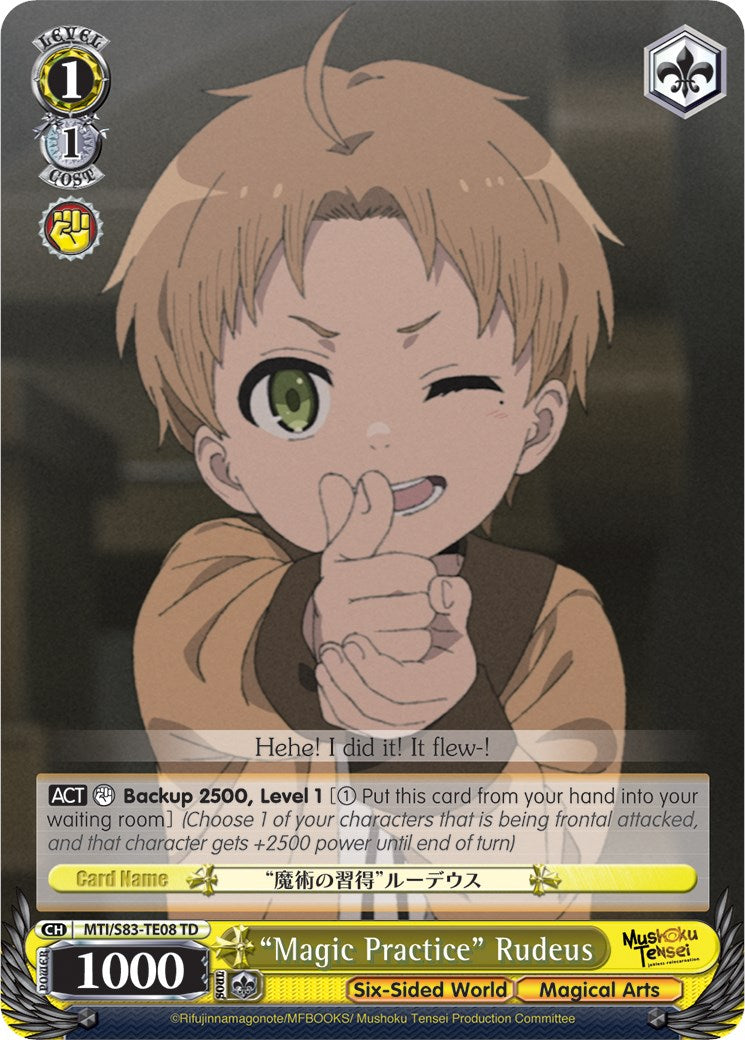 "Magic Practice" Rudeus (MTI/S83-TE08 TD) [Mushoku Tensei: Jobless Reincarnation] | Cracking-Singles