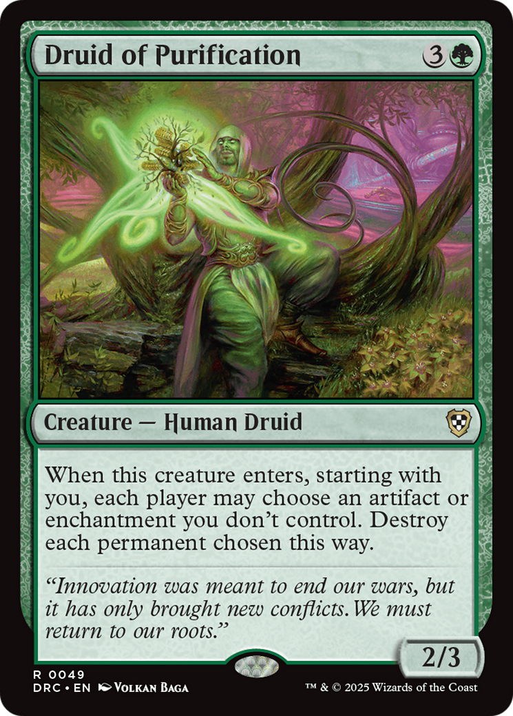 Druid of Purification [Aetherdrift Commander] | Cracking-Singles