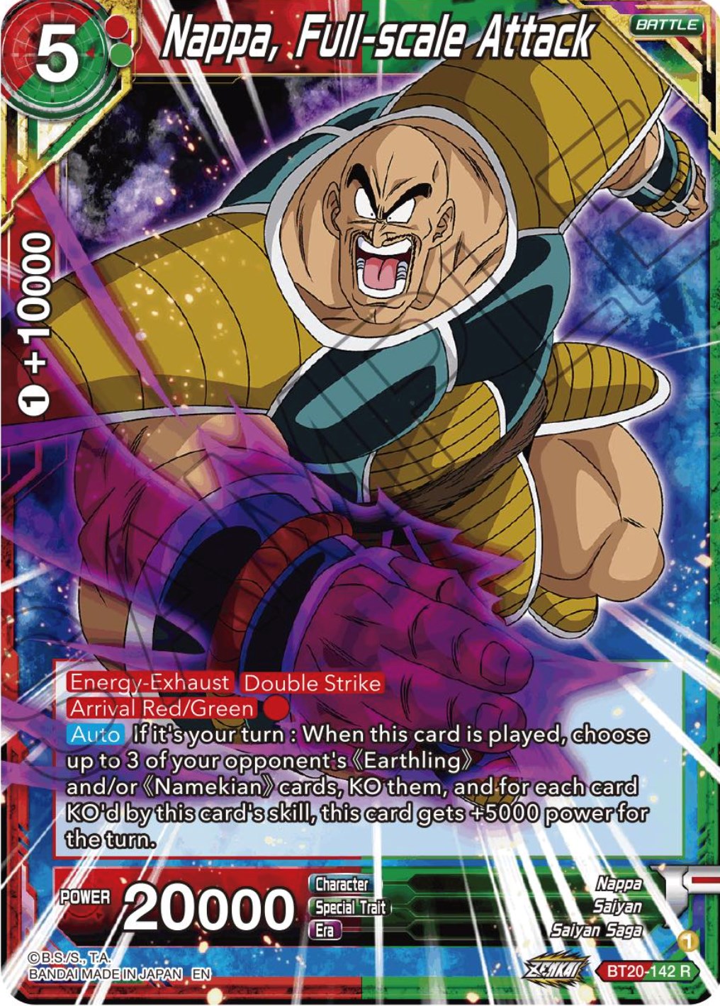 Nappa, Full-scale Attack (BT20-142) [Power Absorbed] | Cracking-Singles