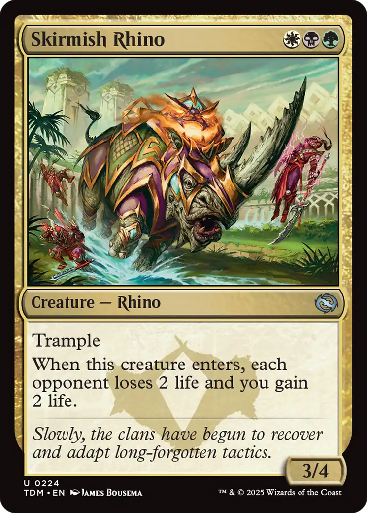 Skirmish Rhino (224) [Tarkir: Dragonstorm] | Cracking-Singles