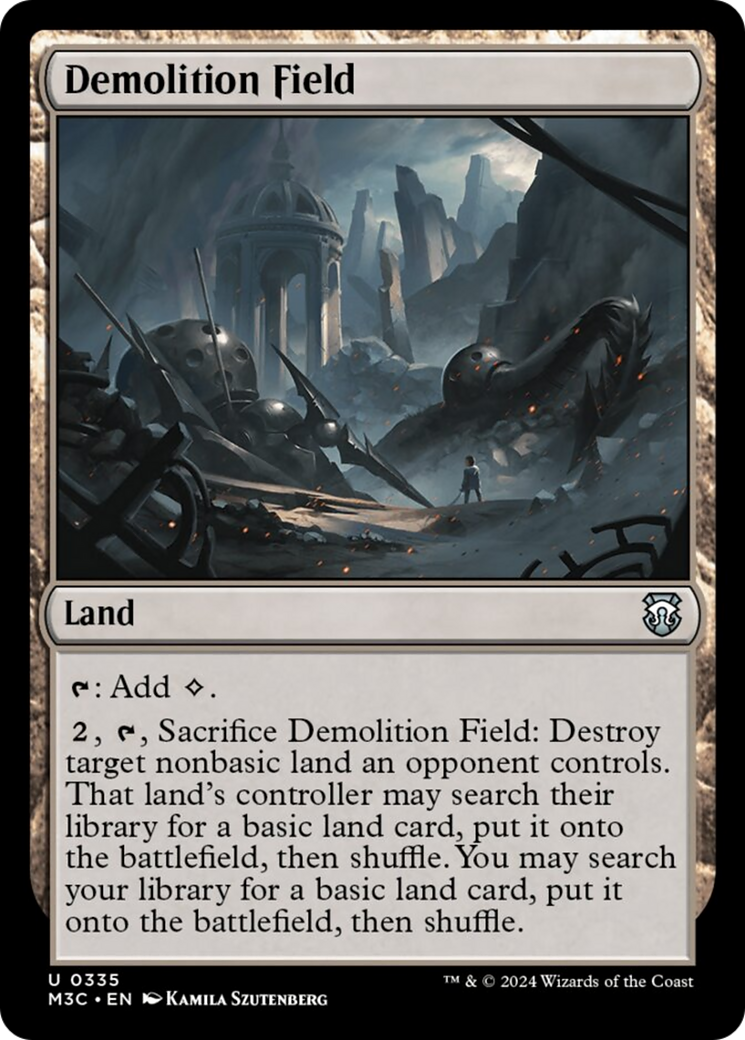 Demolition Field (Ripple Foil) [Modern Horizons 3 Commander] | Cracking-Singles