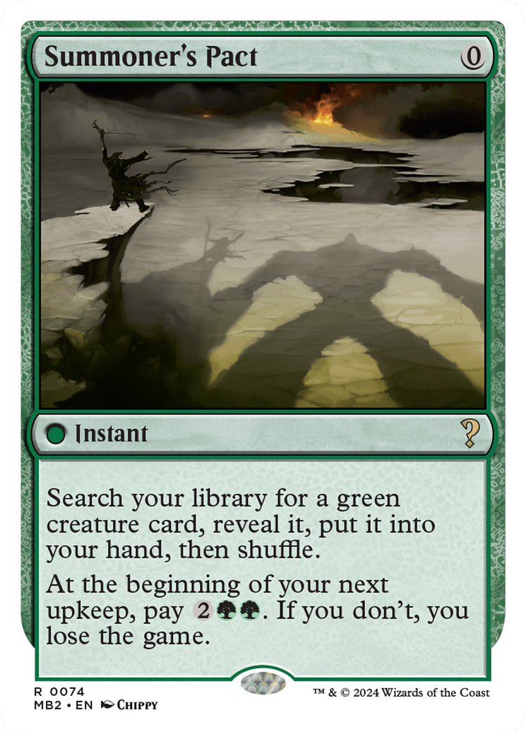 Summoner's Pact (White Border) [Mystery Booster 2] | Cracking-Singles