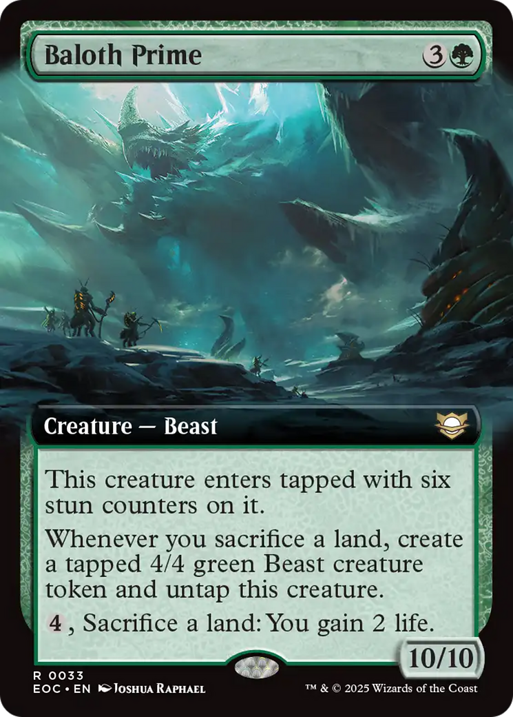 Baloth Prime (Extended Art) [Edge of Eternities Commander] | Cracking-Singles