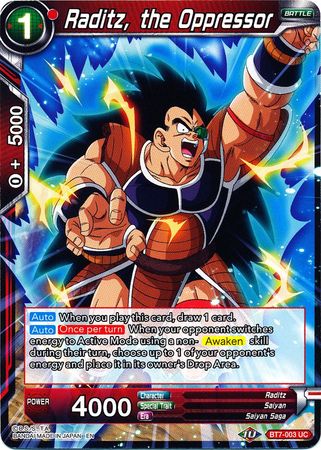 Raditz, the Oppressor (BT7-003) [Assault of the Saiyans] | Cracking-Singles