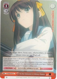 I'm Not Interested in Ordinary Humans (SY/W08-E072 U) [The Melancholy of Haruhi Suzumiya] | Cracking-Singles