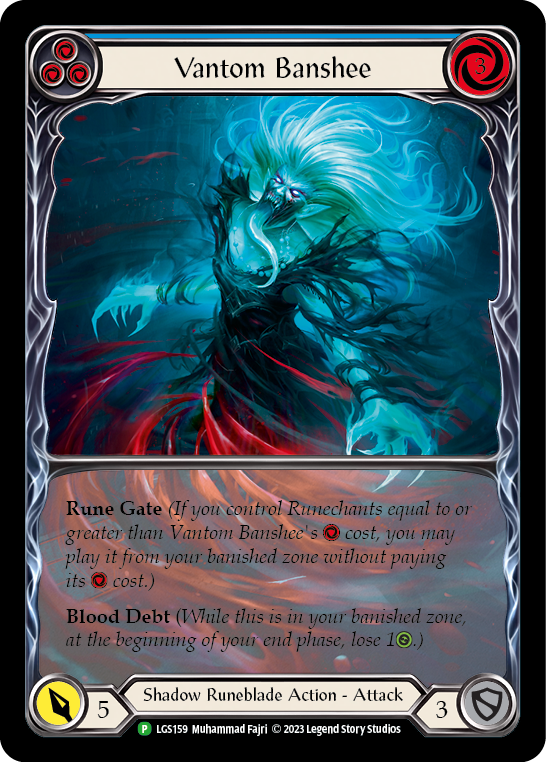 Vantom Banshee (Blue) (Extended Art) [LGS159] (Promo)  Rainbow Foil | Cracking-Singles