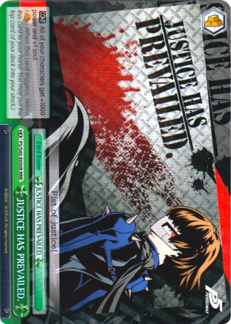 JUSTICE HAS PREVAILED. (P5/S45-E050R RRR) [Persona 5] | Cracking-Singles