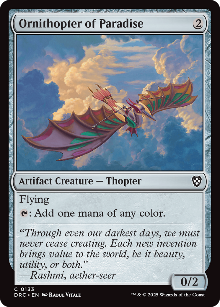 Ornithopter of Paradise [Aetherdrift Commander] | Cracking-Singles