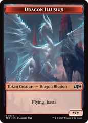 Dragon Illusion // Monk Double-Sided Token [Tarkir: Dragonstorm Commander Tokens] | Cracking-Singles