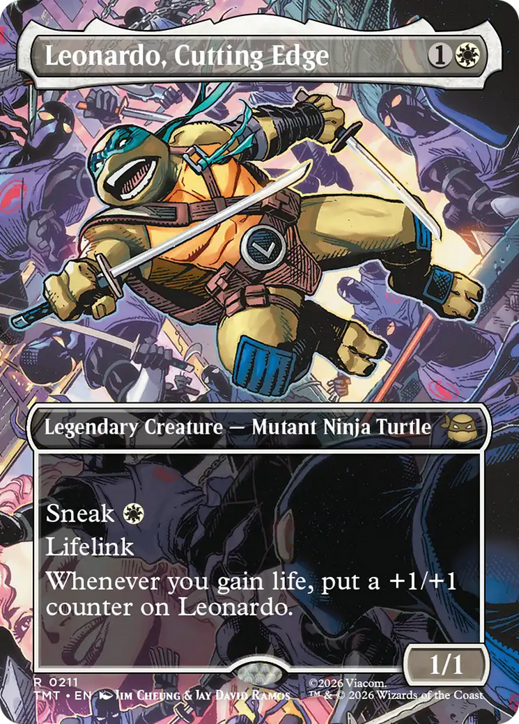 Leonardo, Cutting Edge (Borderless) [Teenage Mutant Ninja Turtles] | Cracking-Singles