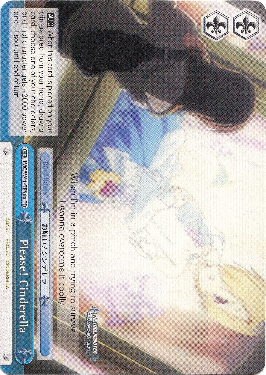 Please! Cinderella (IMC/W41-TE56a TD) [The iDOLM@STER Cinderella Girls] | Cracking-Singles