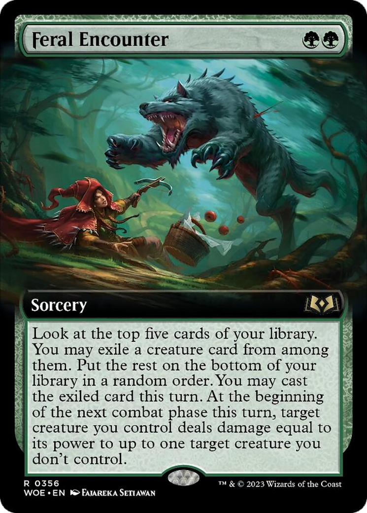 Feral Encounter (Extended Art) [Wilds of Eldraine] | Cracking-Singles