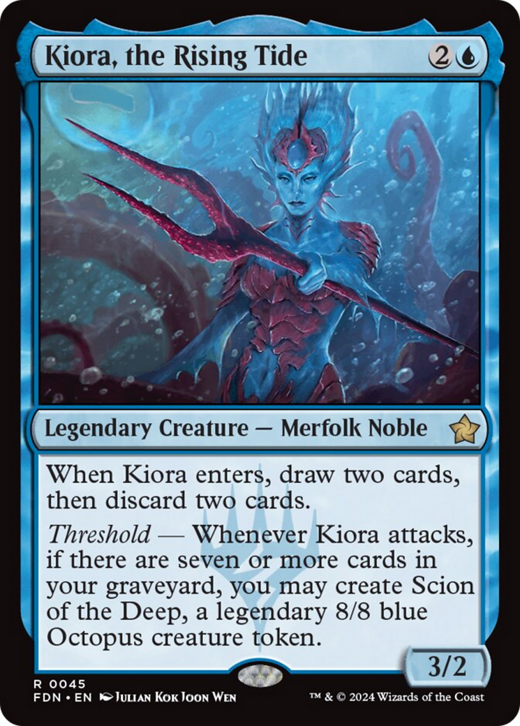 Kiora, the Rising Tide [Foundations] | Cracking-Singles