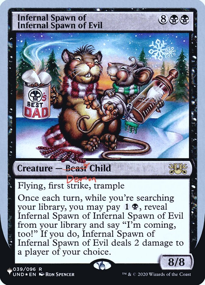 Infernal Spawn of Infernal Spawn of Evil (Unfinity Foil Edition) [The List] | Cracking-Singles