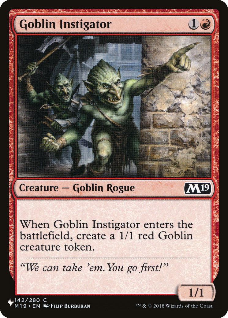 Goblin Instigator [The List] | Cracking-Singles