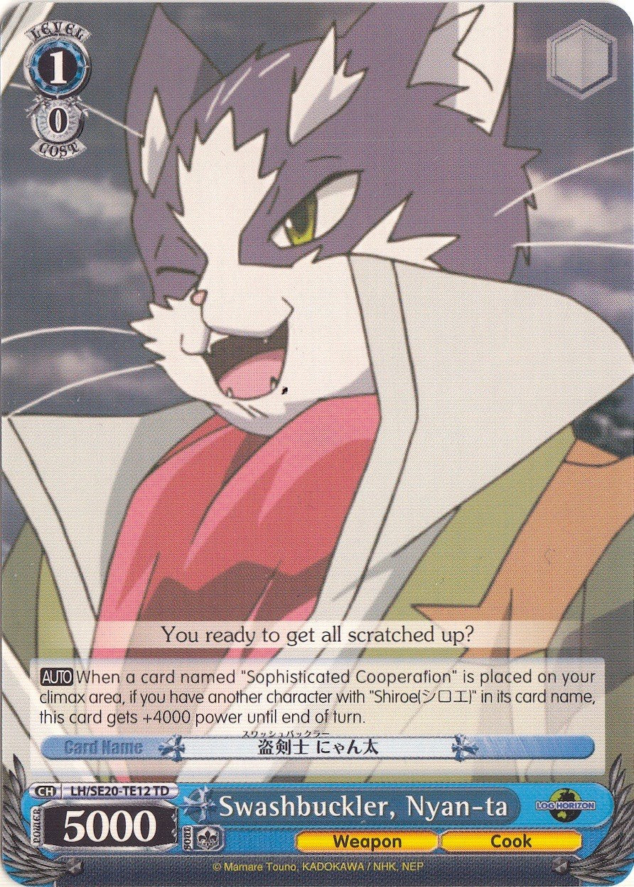 Swashbuckler, Nyan-ta (LH/SE20-TE12 TD) [LOG HORIZON] | Cracking-Singles