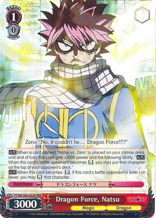 Dragon Force, Natsu (FT/EN-S02-052R RRR) [Fairy Tail ver.E] | Cracking-Singles