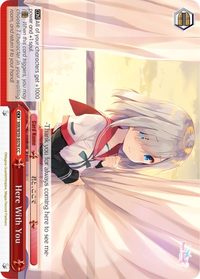 Here With You (MR/W59-E076 CC) [Magia Record: Puella Magi Madoka Magica [Side Story] (Mobile)] | Cracking-Singles